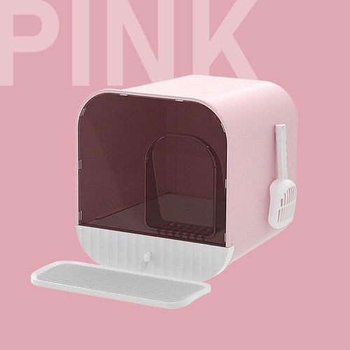 Nekomi Enclosed Splash-Proof Cat Litter Box