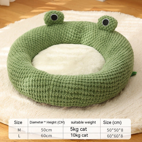 Nekomi Little Frog Plush Cat Nest