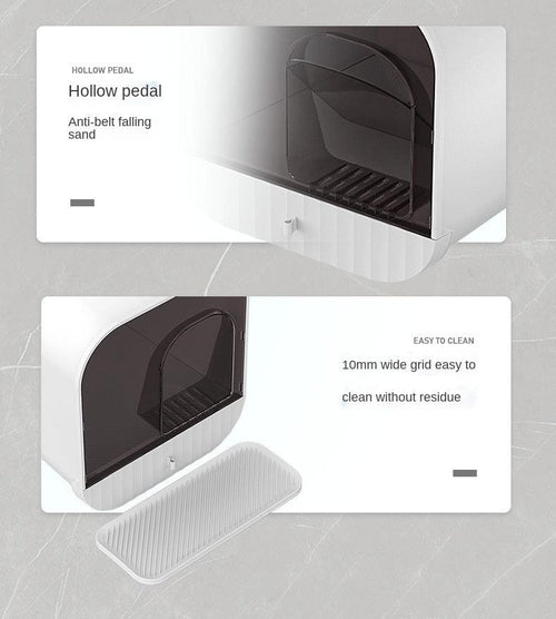 Nekomi Enclosed Splash-Proof Cat Litter Box
