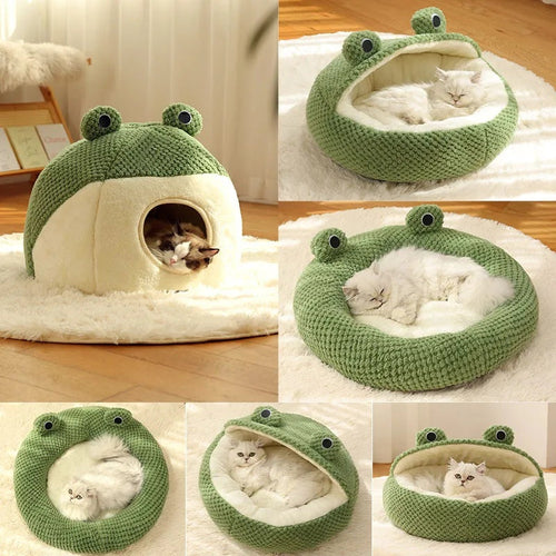 Nekomi Little Frog Plush Cat Nest