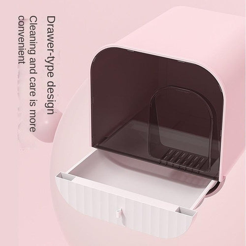 Nekomi Enclosed Splash-Proof Cat Litter Box