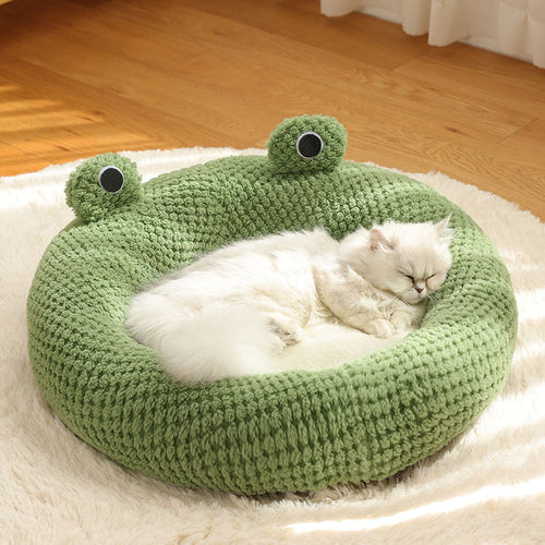 Nekomi Little Frog Plush Cat Nest