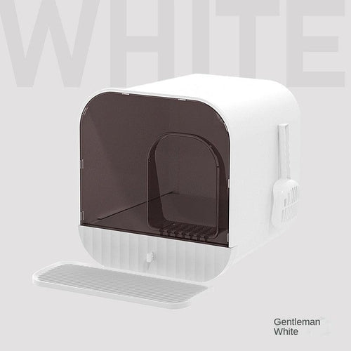 Nekomi Enclosed Splash-Proof Cat Litter Box