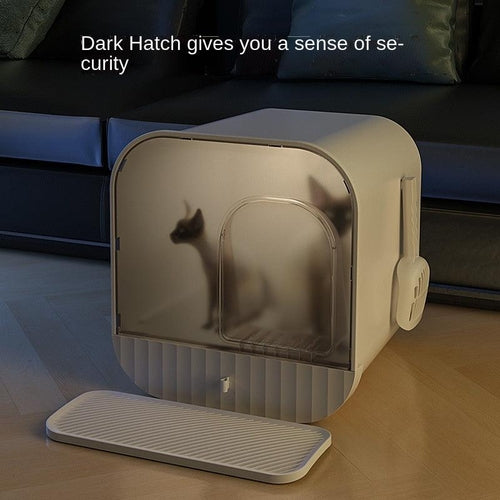 Nekomi Enclosed Splash-Proof Cat Litter Box