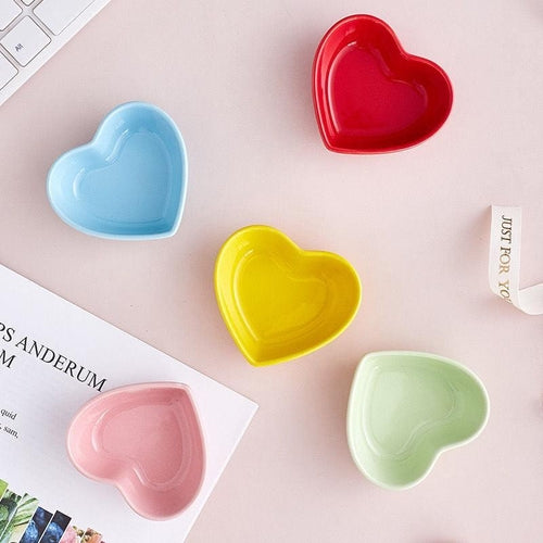 Nekomi Heart-Shaped Ceramic Bowl