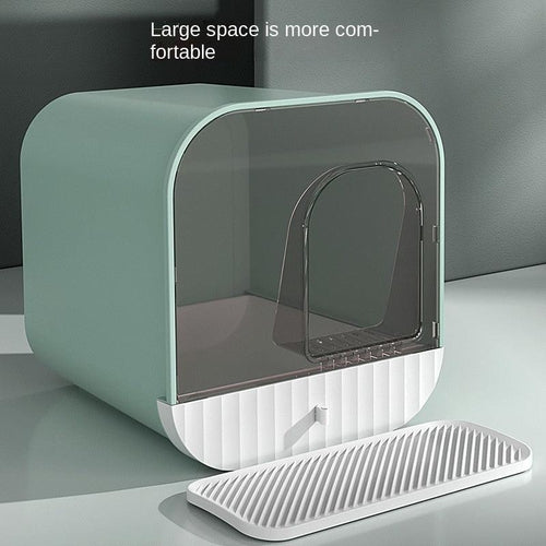 Nekomi Enclosed Splash-Proof Cat Litter Box